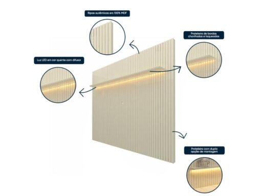 Painel Nobre 85" - Branco - Imagem 2