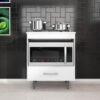 Balcão Alecrim Para Cooktop 4 Bocas 1 gaveta – branco