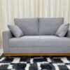 Sofá 2 lugares Slim 1.40m - Cinza Linho