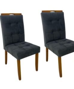 Conjunto Cadeiras Londres 2 unidades - Cinamomo/Cinza