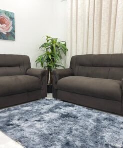 Conjunto de sofá 2 x 3 lugares REF 5014 - Marrom