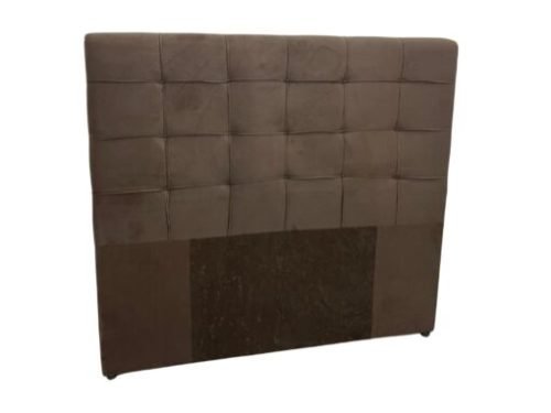 Cabeceira Silas Queen - Marrom Suede