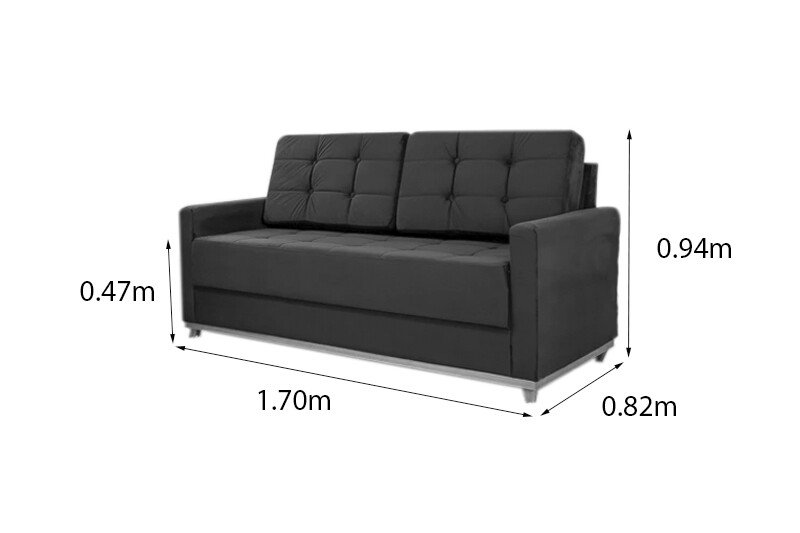 Sofá Áustria 3 Lugares + Poltrona Áustria Marrom A17 - Imagem 7