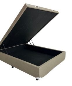 Base Baú casal  ortobello - Bege corino