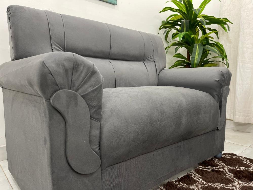 Conjunto de sofá 2 x 3 lugares REF 5014 - Cinza - Imagem 4