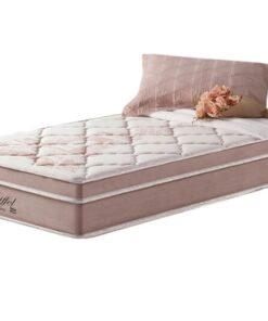 Colchão Solteiro Eiffel Molas Superlastic Rosa 188x88x26 Anjos