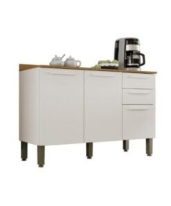 Balcão de Cozinha New Valência 1,20m - Branco