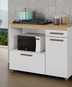 Balcão Cronus Cooktop 5 Bocas - Branco