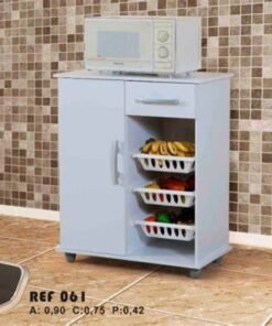 Fruteira 1 Gaveta 1 Porta 3 Cestos Ref.: 061 - Branco