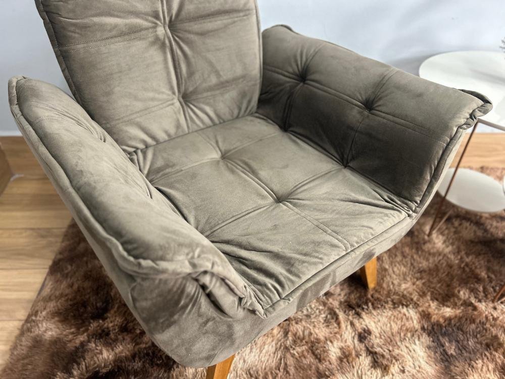 Poltrona Luna Innove - Marrom Veludão - Imagem 4