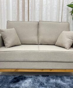 Sofá 2 lugares Slim 1.40m - Bege Linho