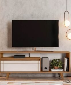 Rack Bancada Larg. 1.63m NT 1315 Freijó/Off para TV até 60" - Notável