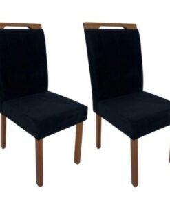 Conjunto Cadeiras Las Vegas 2 unidades - Cinamomo/Preto