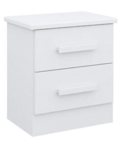 Mesa de cabeceira New Athos 2 gavetas - Branco