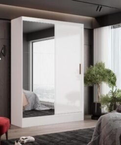 Guarda-Roupa Santiago c/ espelho 2 Portas e 2 Gavetas - Branco