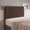 Cabeceira Itália Solteiro - Marrom Veludo