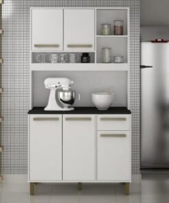 Armário Kit de Cozinha Ametista 5 portas - Branco