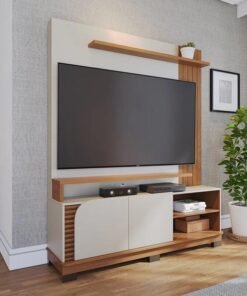 Home Jurerê Larg. 1.50m Off/Freijó para TV até 65" - Colibri