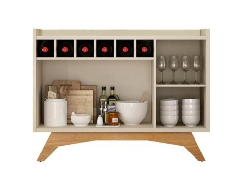 Buffet Clara 2 portas - Off White / Cinamomo - Imagem 2