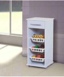 Fruteira 1 Gaveta 3 Cestos Ref.: 060 - Branco