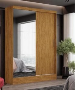 Guarda-Roupa Santiago c/ espelho 2 Portas e 2 Gavetas - Cinamomo