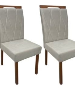 Conjunto Cadeiras Isa 2 unidades - Cinamomo/Bege