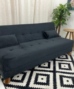 Sofá Cama Arpoador 1.85m - Preto Veludão