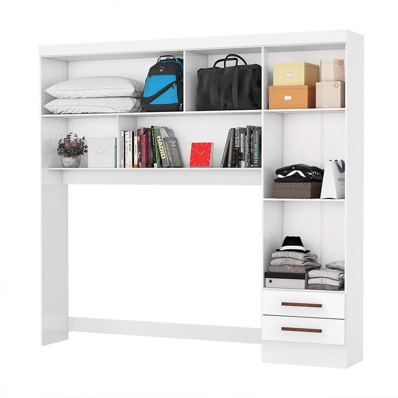 Modulado 4 Portas 2 Gavetas Branco Larg. 2.04m - Carioca - Imagem 3