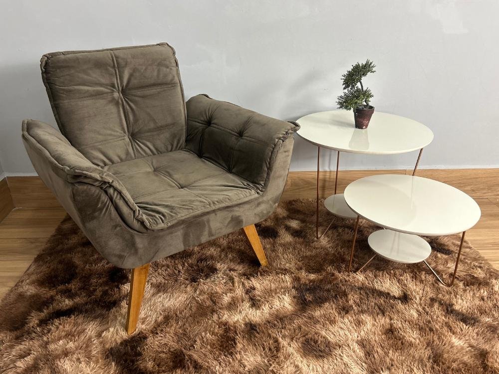 Poltrona Luna Innove - Marrom Veludão