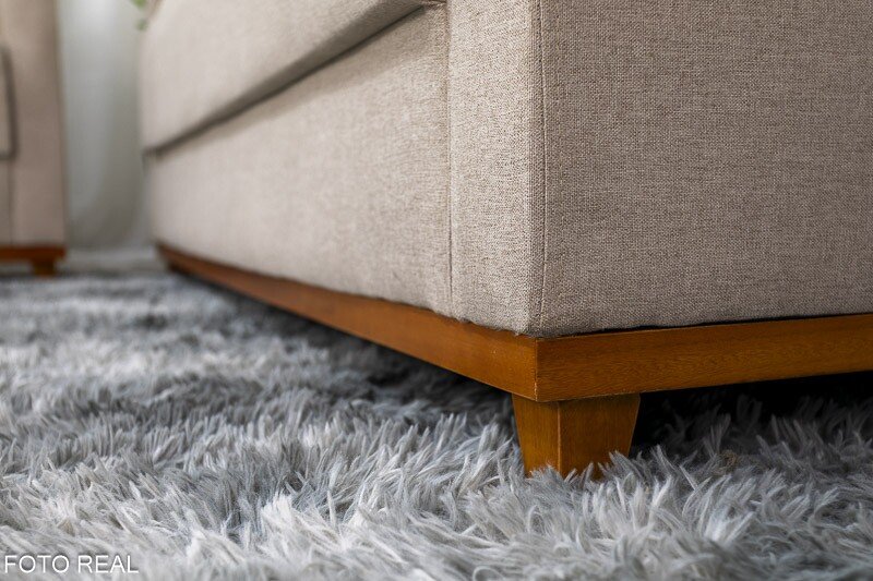 Sofá Áustria 3 Lugares + Poltrona Áustria Bege A57 - Imagem 8