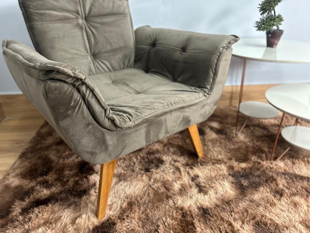 Poltrona Luna Innove - Marrom Veludão - Imagem 3