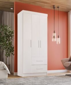 Guarda Roupa Estrela 3 portas - Branco