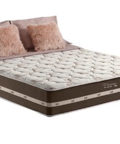 Colchão Casal Classic Marrom Molas Superlastic 138x188x22 Anjos | Suporta até 260kg
