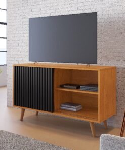 Rack Carinho 43" - Cinamomo/Preto