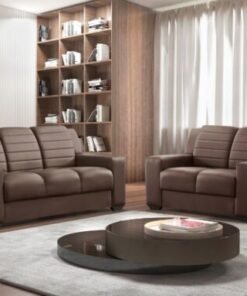 Sofá 2x3 Lugares Ref.270 - Marrom Courino