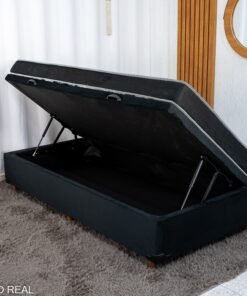 Box Baú Solt + Colchão Solt. Santé 100% Espuma D33 88x188x51 Nosso Sonho
