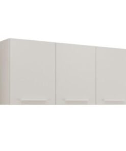 Armário de Cozinha Aéreo New Valência Triplo 1,20m - Branco