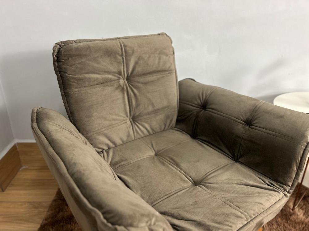 Poltrona Luna Innove - Marrom Veludão - Imagem 2