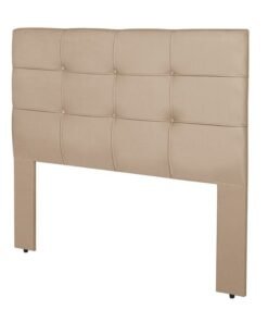 Cabeceira Cama Box Casal 1.40 Eslovênia Veludo Bege