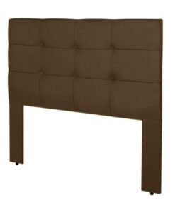 Cabeceira Cama Box Casal 1.40 Eslovênia Veludo Marrom