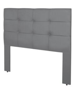 Cabeceira Cama Box Queen 1.60 Eslovênia Veludo Cinza