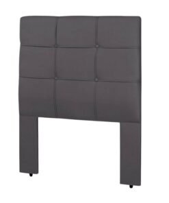 Cabeceira Cama Box Solteiro 0,90 Eslovênia Veludo Cinza