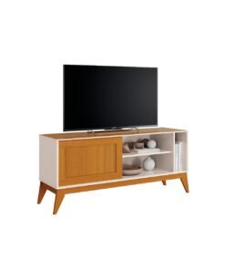 Rack Aruba 55" - Off White/Cedro