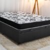 Baú Casal Korino+ Colchão Casal Santé D33 138x188x57 Nosso Sonho | Suporta até 240kg