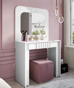 Penteadeira Camarim Rouge Branco Larg. 0.90m - Bechara