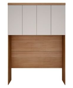 Modulado Aéreo Rizon Cumaru/Fendi Fosco 4 Portas 2 Prateleiras 100% MDF Larg. 1.67m - Novo Horizonte