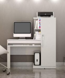 Escrivaninha Office 1 porta 1 gaveta - Branco