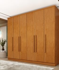 Guarda-Roupa Veneza 6 Portas Tcil  - Cinamomo