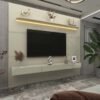 Home Royal Larg. 2.19m C/Led Off e Nicho 100% MDF para TV até 85" - Gelius
