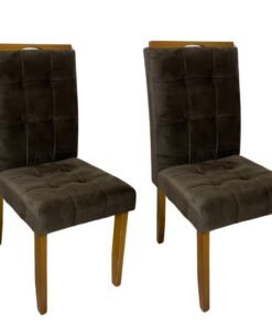 Conjunto Cadeiras Londres 2 unidades - Cinamomo/Marrom